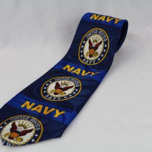 Steven Harris Necktie Tie US Navy Crest Logo